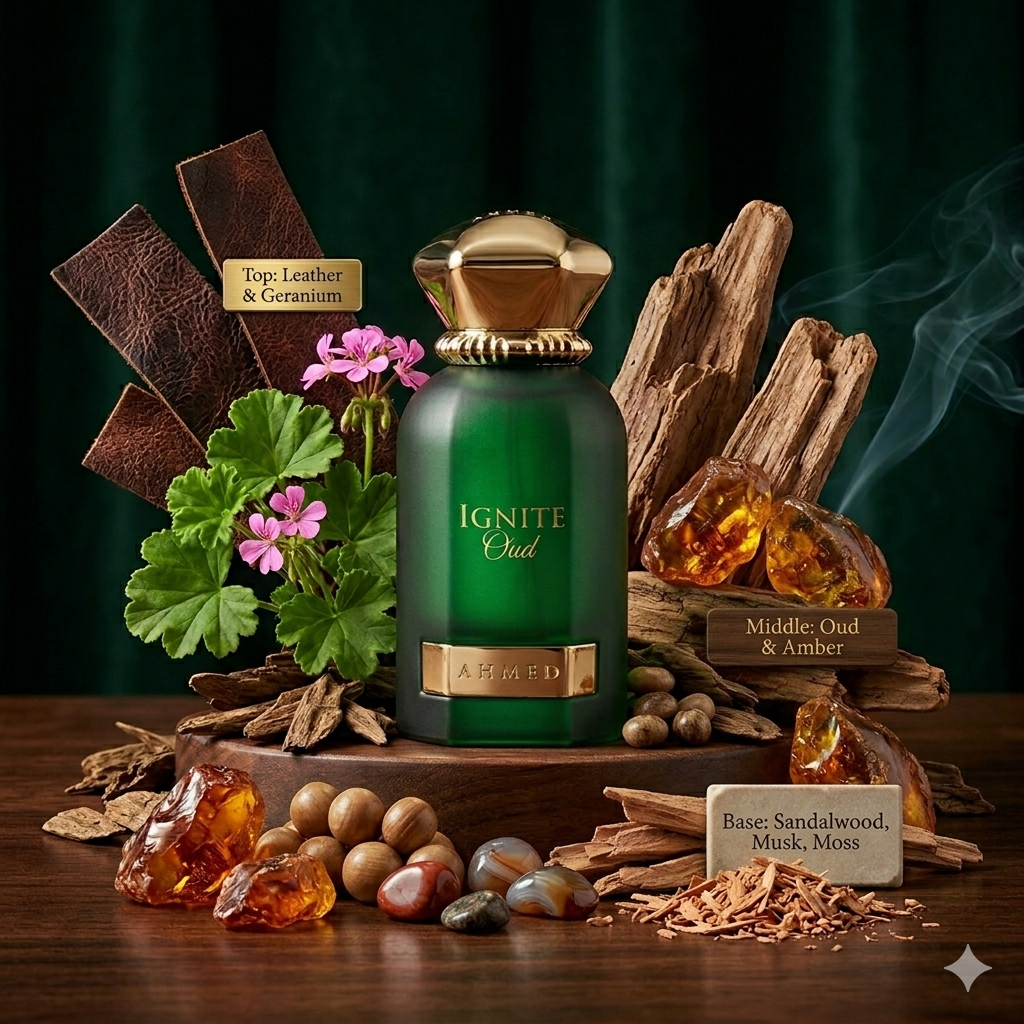 Ignite Oud by Ahmed Al Maghribi - Extrait De Parfum 60ml